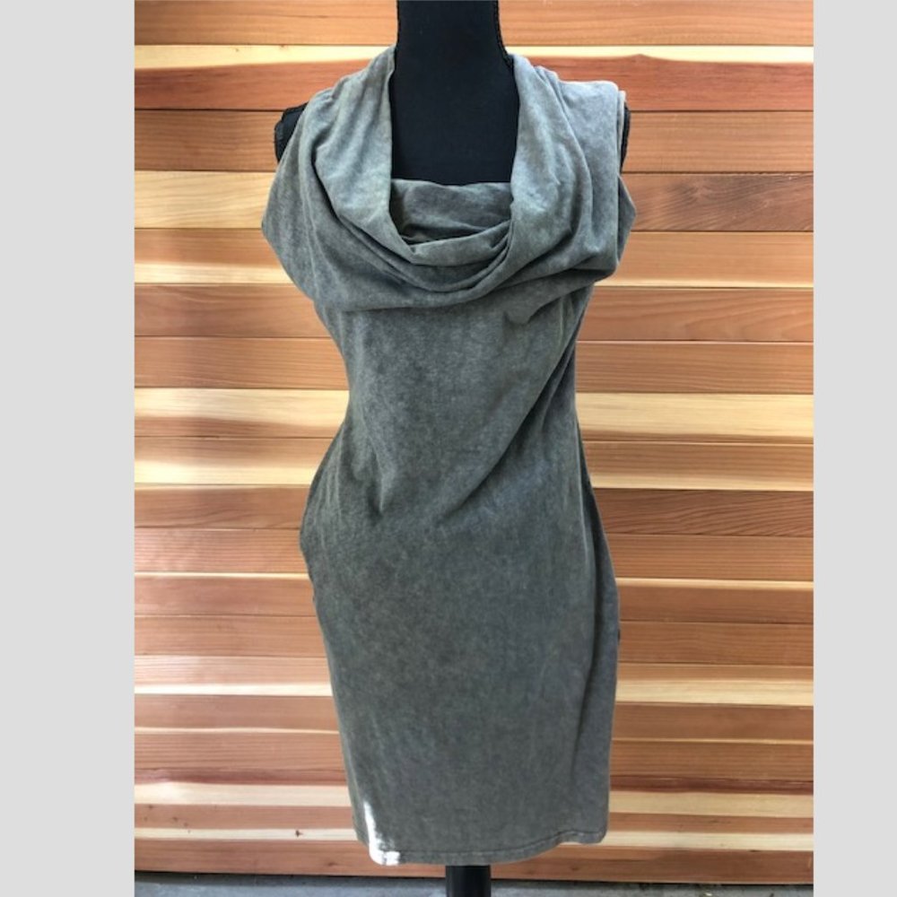 AllSaints grey/green sleeveless dress